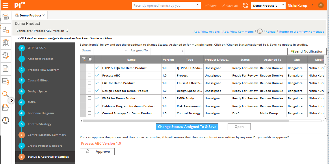 Light Pharma QRM guided workflow from risk identification to mitigation